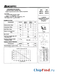 Datasheet 2N6316 manufacturer Mospec