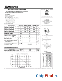Datasheet 2N6677 manufacturer Mospec