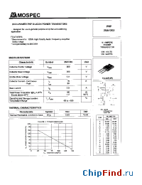 Datasheet 2SA1302 manufacturer Mospec