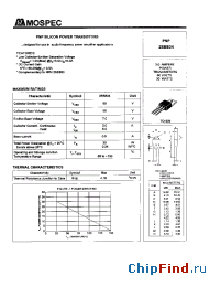 Datasheet 2SB834 manufacturer Mospec