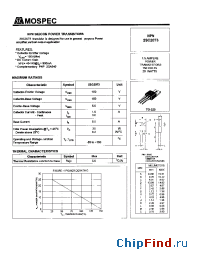 Datasheet 2SC2073 manufacturer Mospec