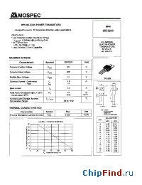 Datasheet 2SC2233 manufacturer Mospec