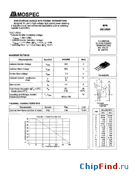 Datasheet 2SC2555 manufacturer Mospec