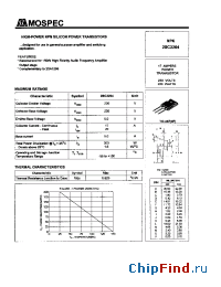 Datasheet 2SC3264 manufacturer Mospec