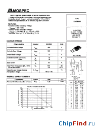 Datasheet 2SC3306 manufacturer Mospec