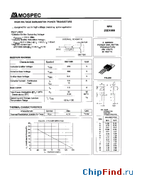 Datasheet 2SD1088 manufacturer Mospec