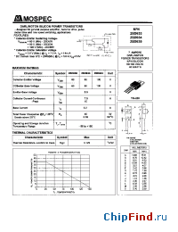Datasheet 2SD634 manufacturer Mospec