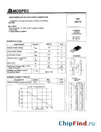 Datasheet 2SD718 manufacturer Mospec