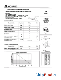 Datasheet 2SD871 manufacturer Mospec