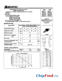Datasheet BD241C manufacturer Mospec