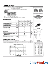 Datasheet BD243B manufacturer Mospec