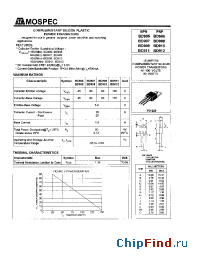 Datasheet BD908 manufacturer Mospec