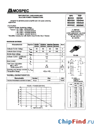 Datasheet BDX54 manufacturer Mospec