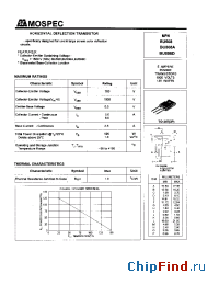 Datasheet BU508 manufacturer Mospec