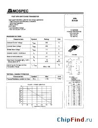 Datasheet BUV28 manufacturer Mospec