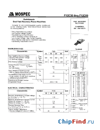 Datasheet F12C30 manufacturer Mospec