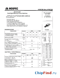 Datasheet H16C05 manufacturer Mospec