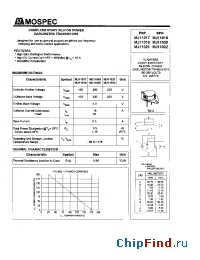 Datasheet MJ11017 manufacturer Mospec