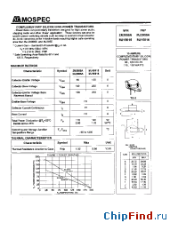 Datasheet MJ15015 manufacturer Mospec