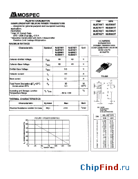 Datasheet MJE801T manufacturer Mospec