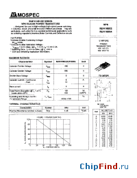 Datasheet MJH16004 manufacturer Mospec