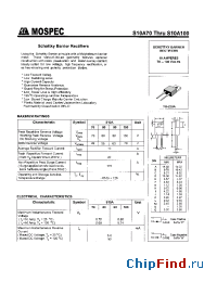 Datasheet S10A90 manufacturer Mospec