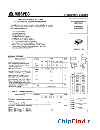 Datasheet S10S50 manufacturer Mospec