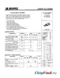 Datasheet S20D40 manufacturer Mospec