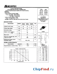 Datasheet TIP130 manufacturer Mospec