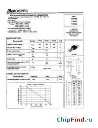 Datasheet TIP150 manufacturer Mospec