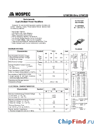 Datasheet U16C05 manufacturer Mospec