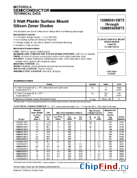 Datasheet 1SMB5913BT3 manufacturer Motorola