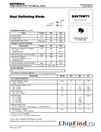 Datasheet BAV70WT1 manufacturer Motorola
