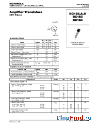 Datasheet BC182 manufacturer Motorola