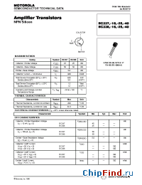 Datasheet BC338 manufacturer Motorola
