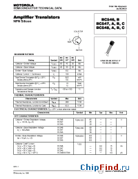 Datasheet BC546 manufacturer Motorola