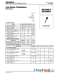 Datasheet BC550B manufacturer Motorola