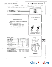 Datasheet BD517 manufacturer Motorola