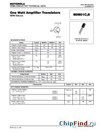 Datasheet BDB01C manufacturer Motorola