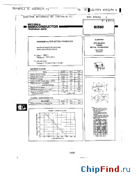 Datasheet BU500 manufacturer Motorola
