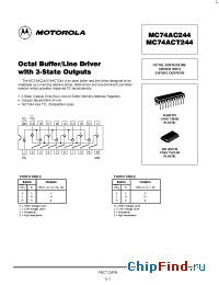 Datasheet c74ac244 manufacturer Motorola