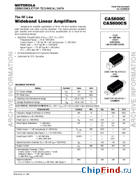 Datasheet CA5800C manufacturer Motorola