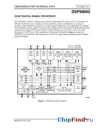Datasheet DSP56002RC40 manufacturer Motorola
