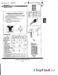 Datasheet IRF843 manufacturer Motorola