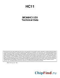 Datasheet KMC68L11D0FN2 manufacturer Motorola