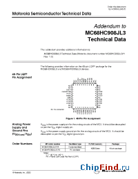 Datasheet KMC908JL3ECP manufacturer Motorola
