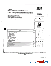 Datasheet MAC20A manufacturer Motorola