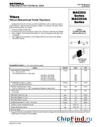 Datasheet MAC223-10 manufacturer Motorola