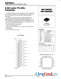 Datasheet MC100H602FN manufacturer Motorola