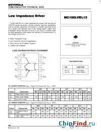 Datasheet MC100LVEL12D manufacturer Motorola
